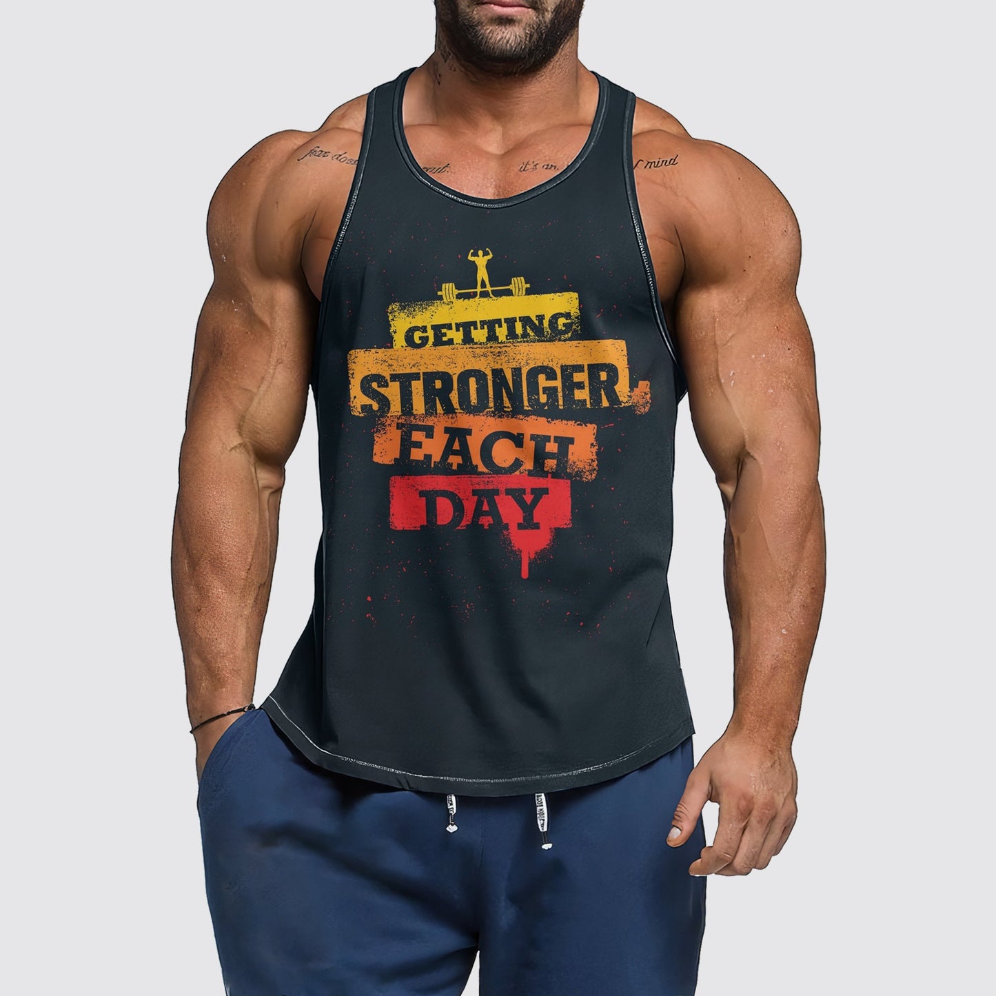 Ultimate Gym Tank Top for Men: Stay Cool and Comfy During Intense Workouts- AA01435