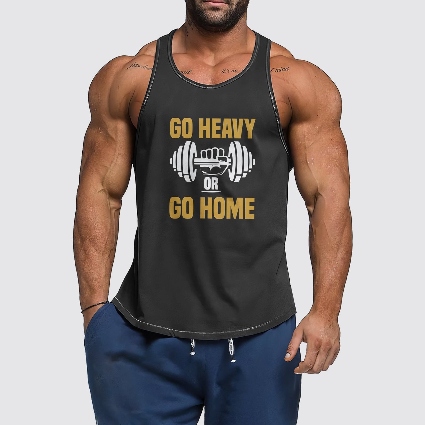 Ultimate Gym Tank Top for Men: Stay Cool and Comfy During Intense Workouts- AA01438