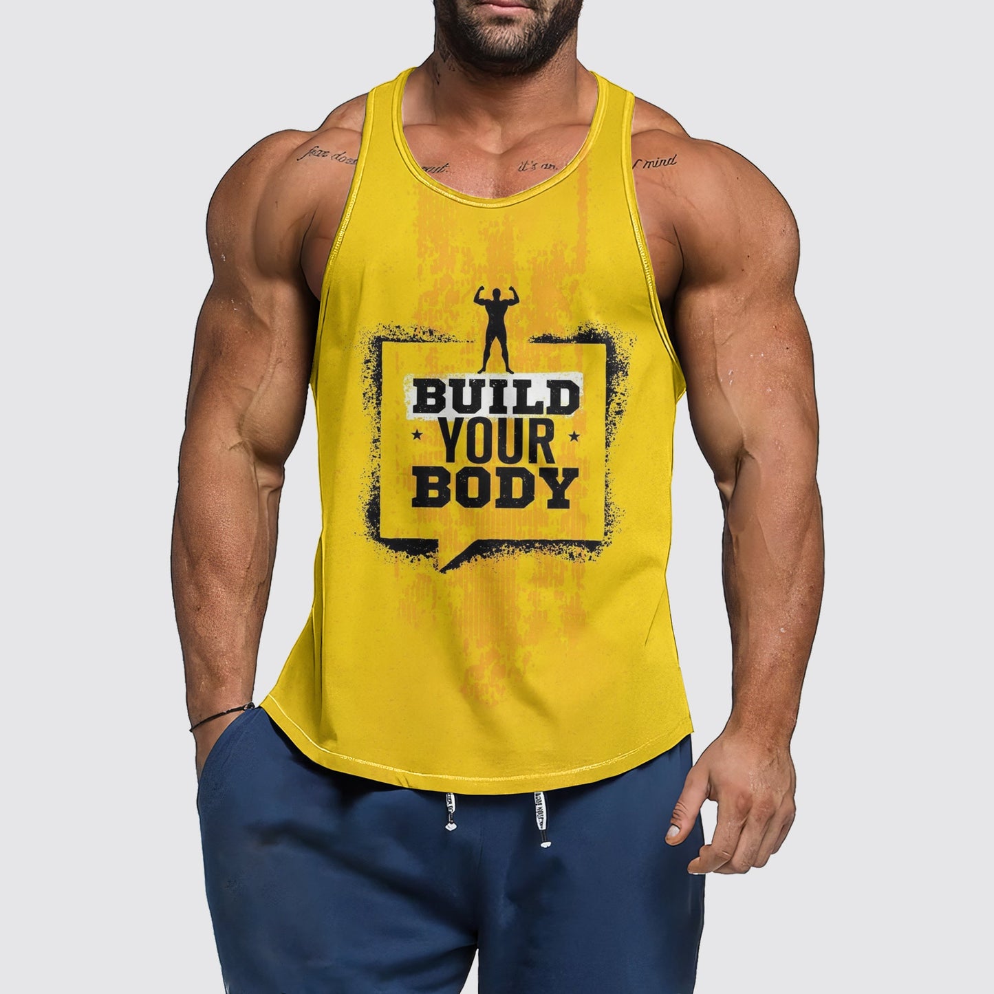 Ultimate Gym Tank Top for Men: Stay Cool and Comfy During Intense Workouts- AA01439