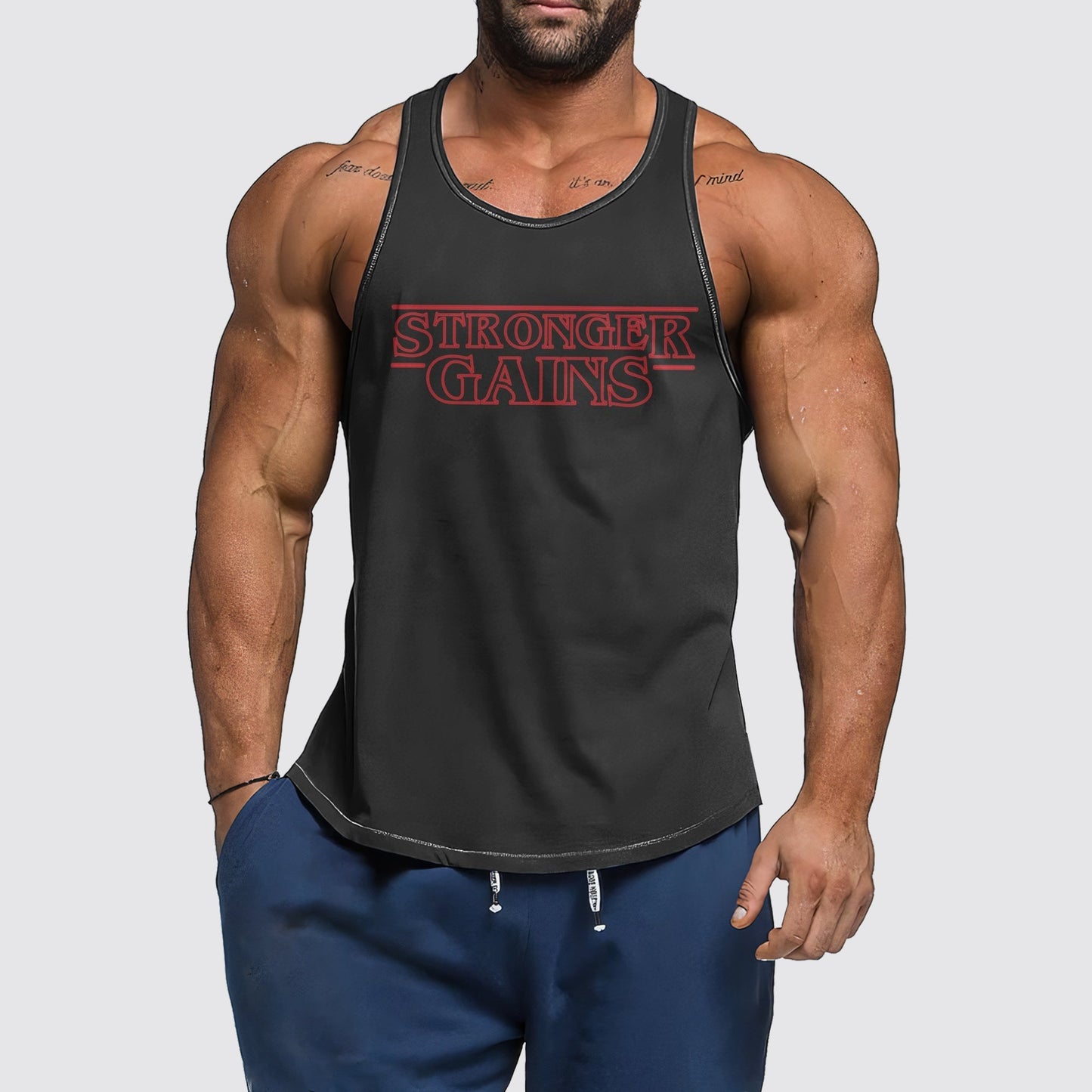 Ultimate Gym Tank Top for Men: Stay Cool and Comfy During Intense Workouts- AA01442