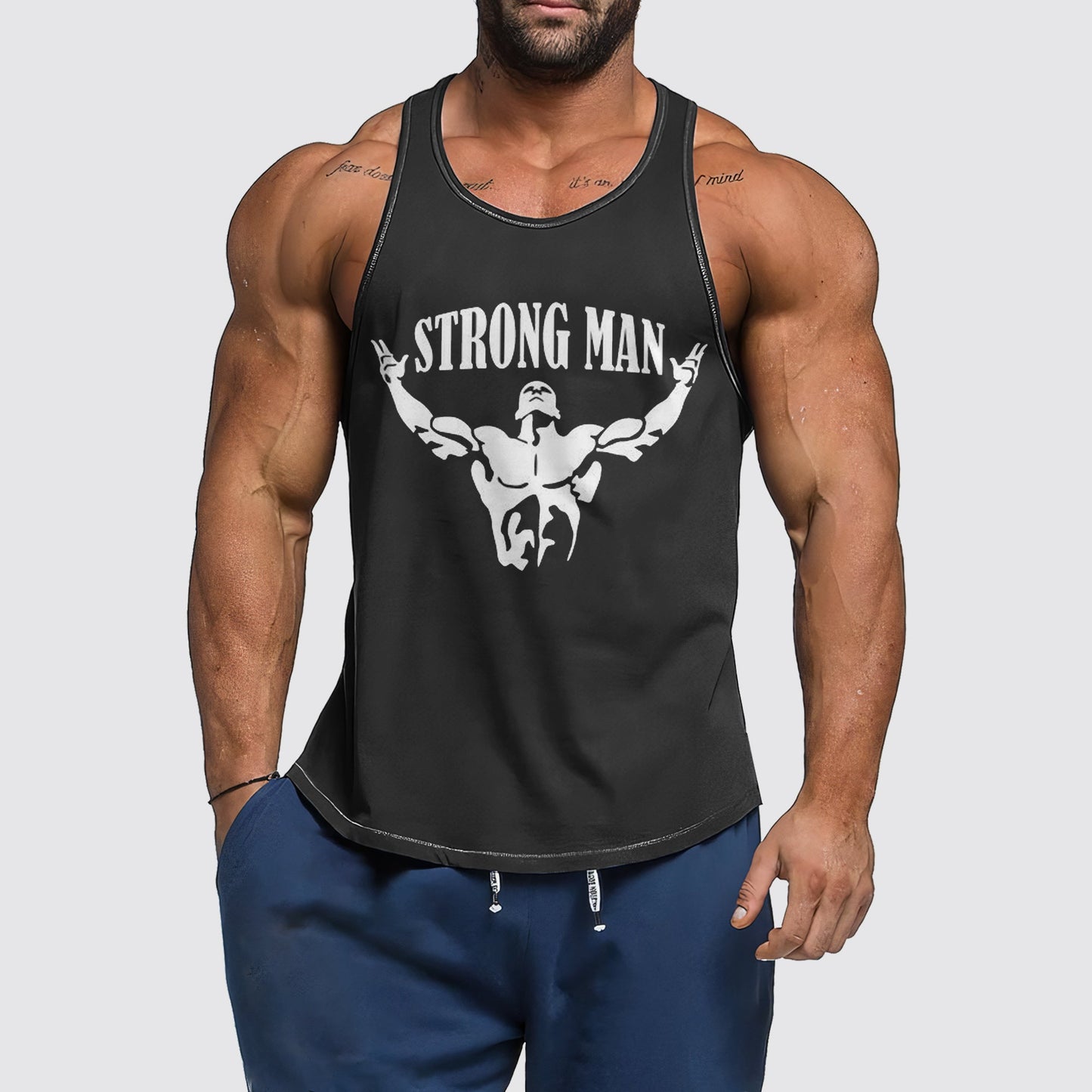 Ultimate Gym Tank Top for Men: Stay Cool and Comfy During Intense Workouts- AA01444