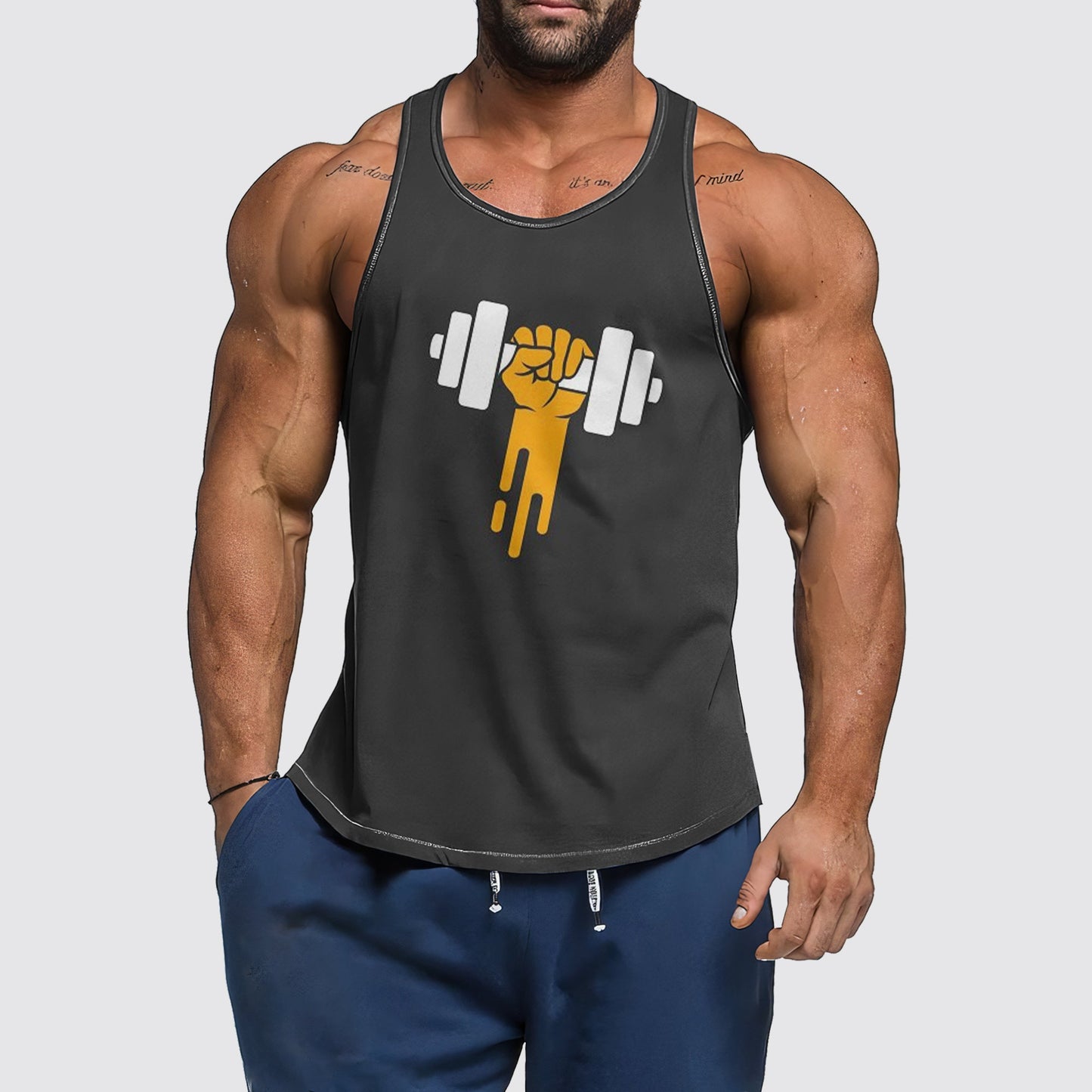 Ultimate Gym Tank Top for Men: Stay Cool and Comfy During Intense Workouts- AA01445