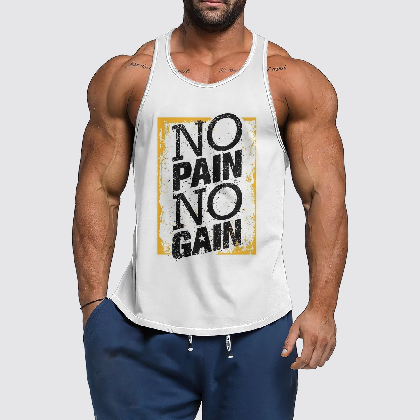 Ultimate Gym Tank Top for Men: Stay Cool and Comfy During Intense Workouts- AA01446