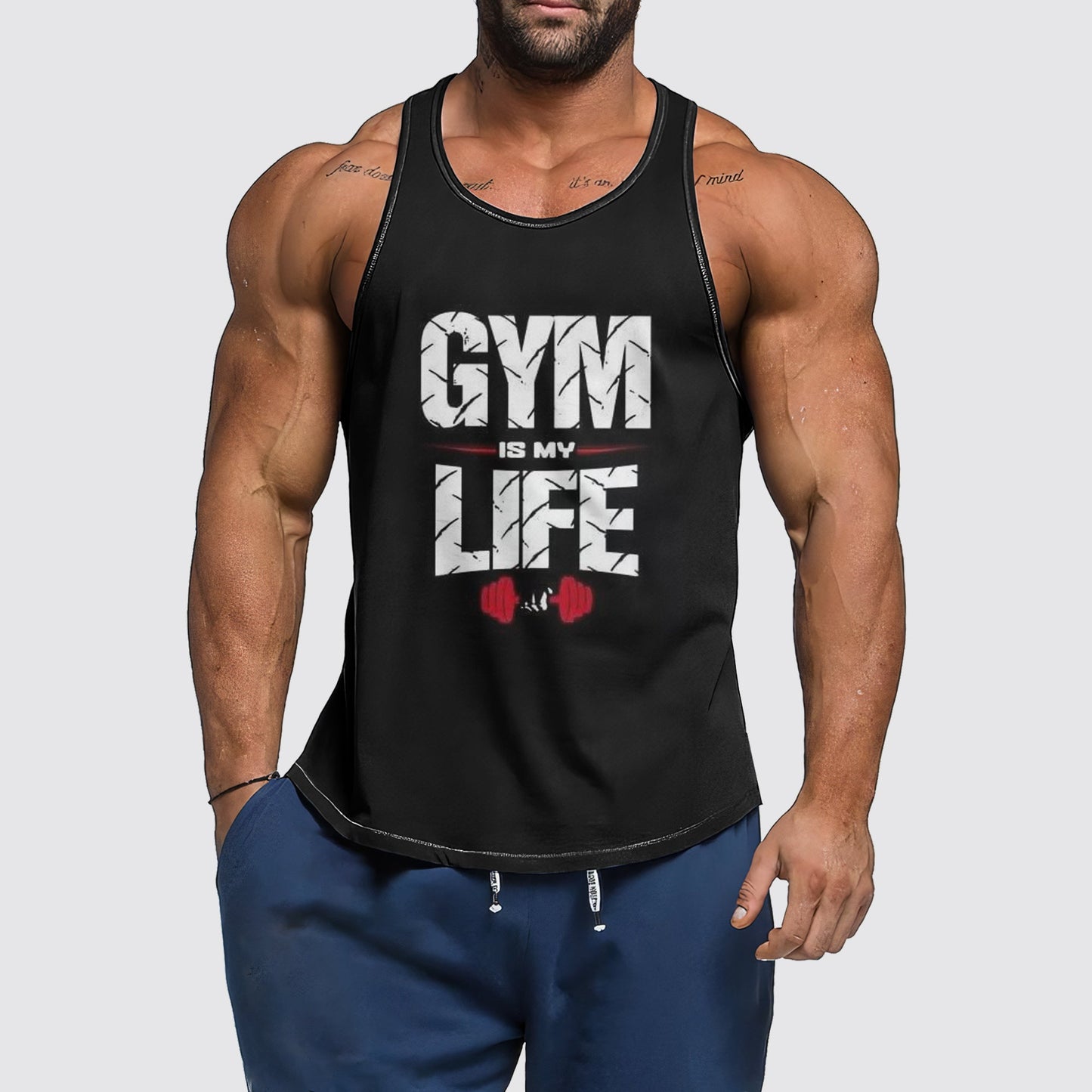 Ultimate Gym Tank Top for Men: Stay Cool and Comfy During Intense Workouts- AA01448