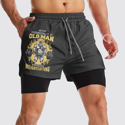 Double Layer Performance Shorts: Your Gym Training Essential!- AA01517