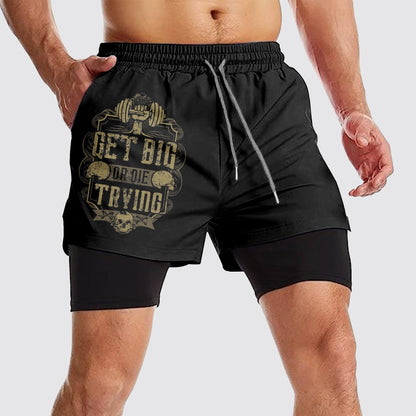 Double Layer Performance Shorts: Your Gym Training Essential!- AA01520