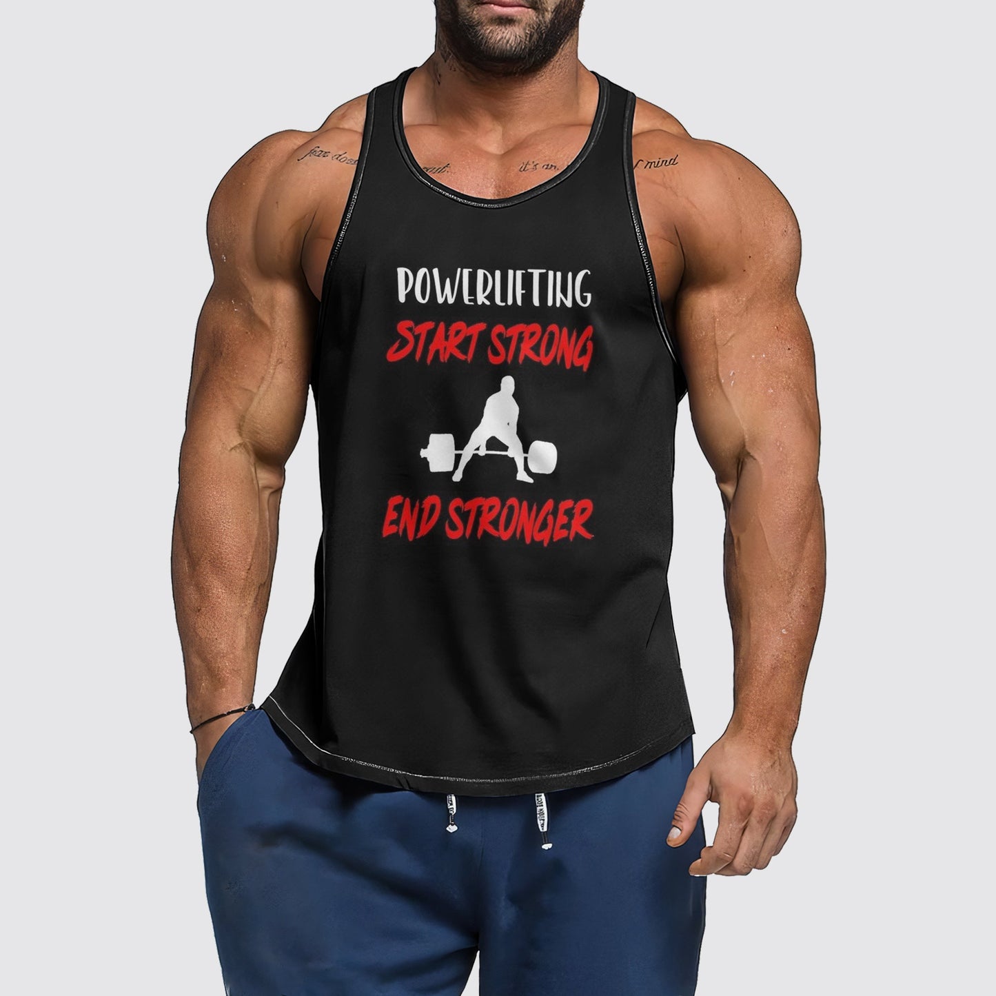 Ultimate Gym Tank Top for Men: Stay Cool and Comfy During Intense Workouts- AA01708