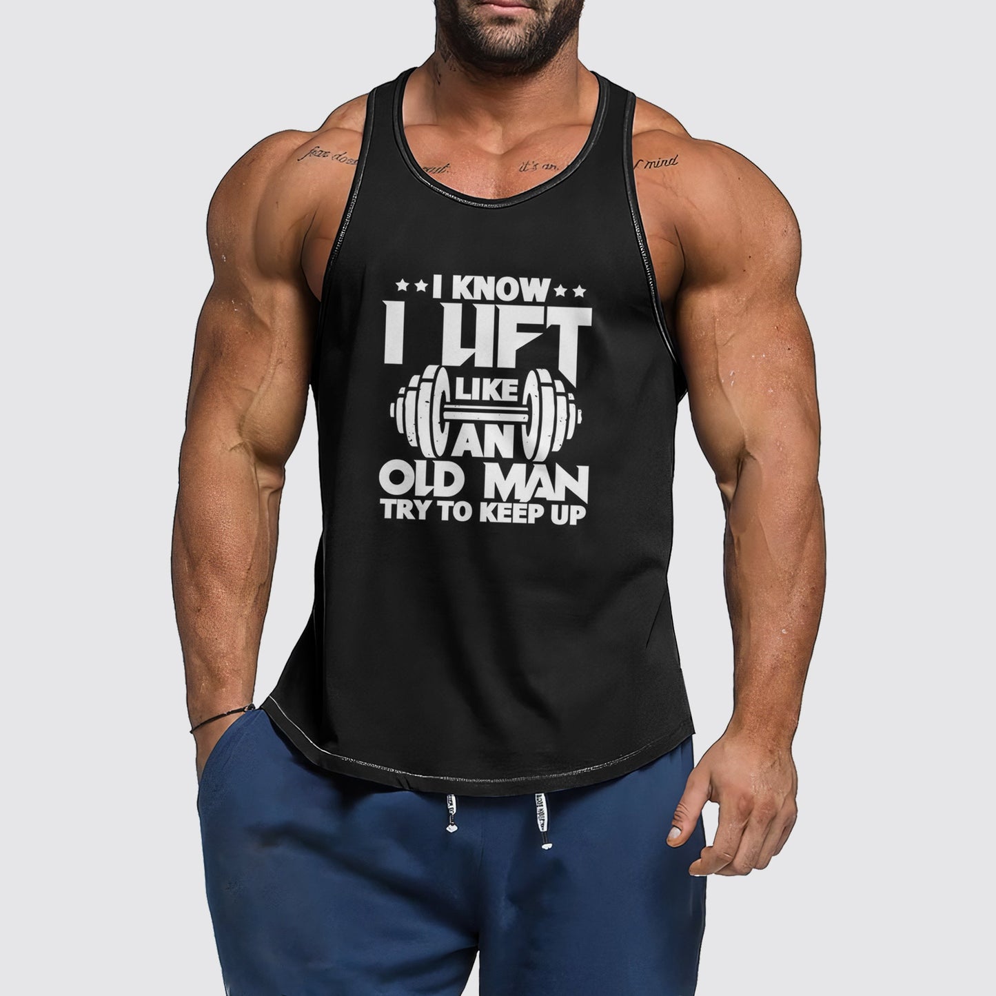 Ultimate Gym Tank Top for Men: Stay Cool and Comfy During Intense Workouts- AA01709