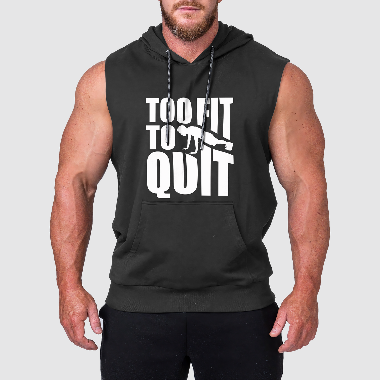 Ultimate Gym Sleeveless Hoodie for Men: Stay Cool and Comfy During Intense Workouts- AA01726