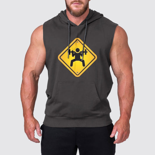 Ultimate Gym Sleeveless Hoodie for Men: Stay Cool and Comfy During Intense Workouts- AA01737