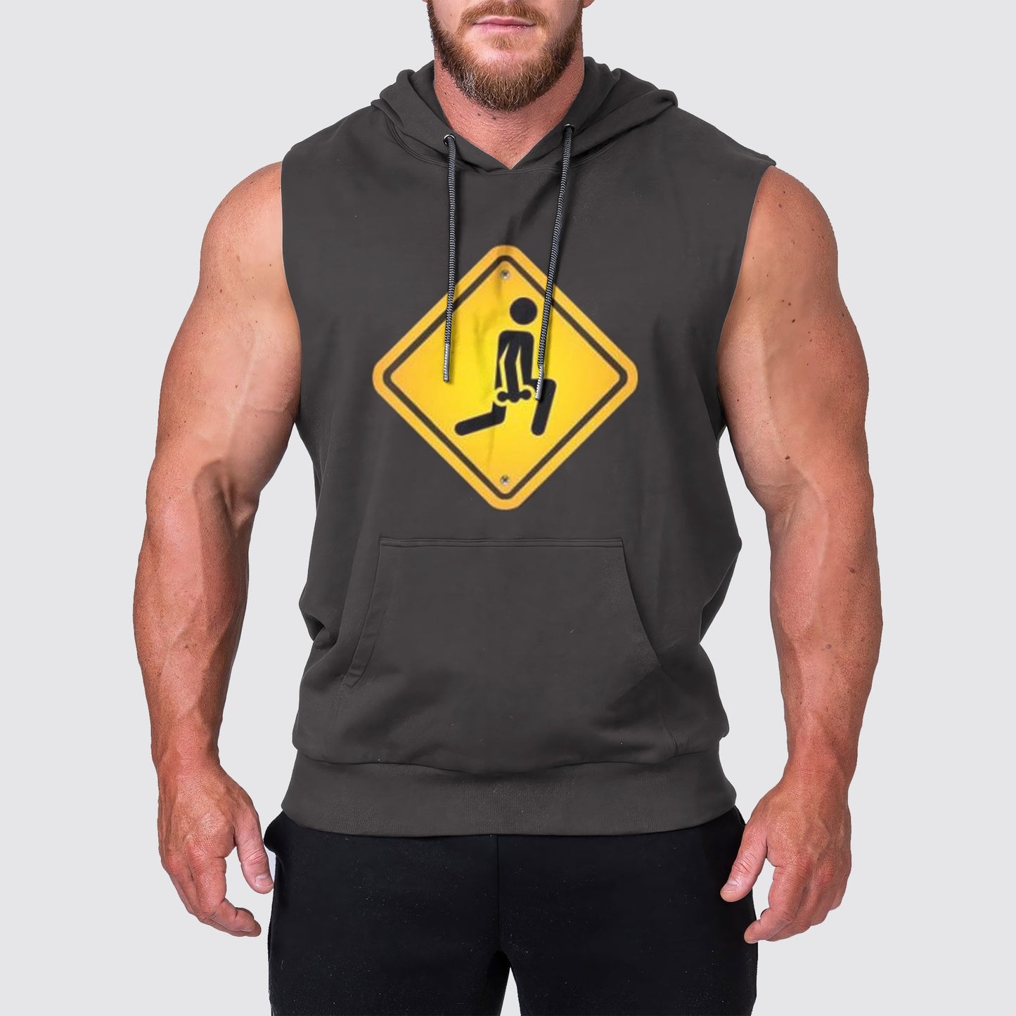 Ultimate Gym Sleeveless Hoodie for Men: Stay Cool and Comfy During Intense Workouts- AA01738