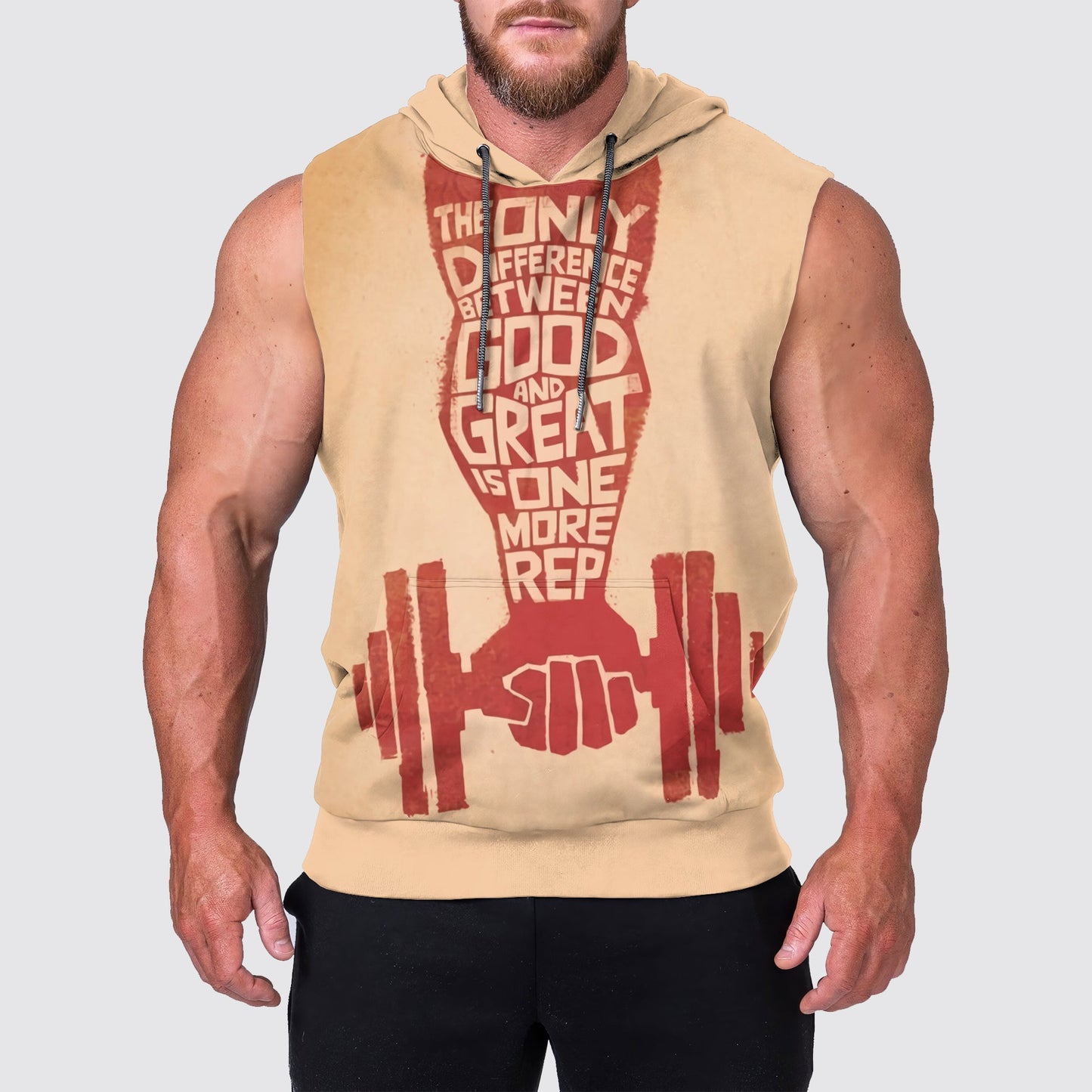 Ultimate Gym Sleeveless Hoodie for Men: Stay Cool and Comfy During Intense Workouts- AA01745