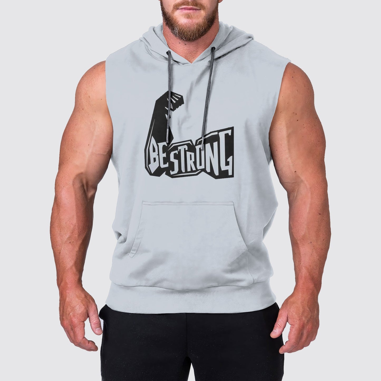 Ultimate Gym Sleeveless Hoodie for Men: Stay Cool and Comfy During Intense Workouts- AA01746