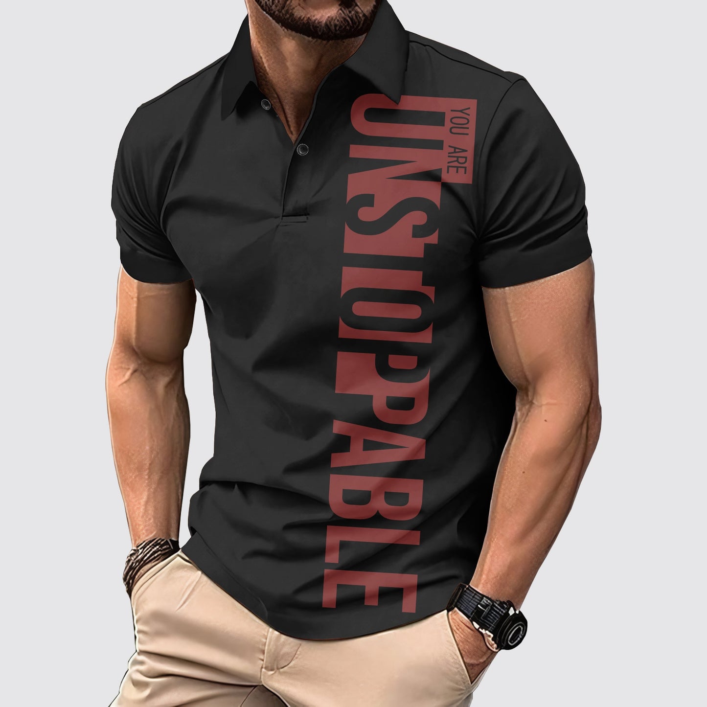 FlexFit Gym Polo Shirt: Performance & Style in Motion- AA01782