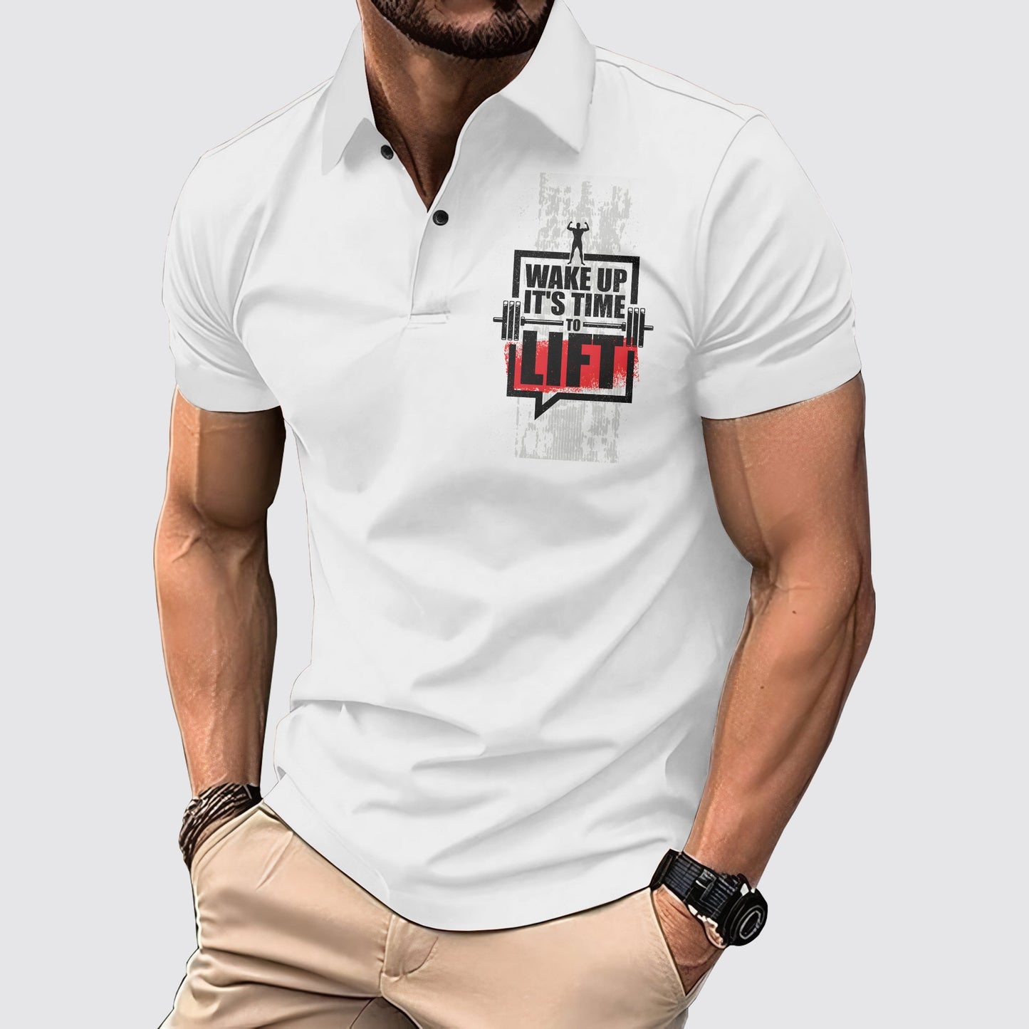 FlexFit Gym Polo Shirt: Performance & Style in Motion- AA01785