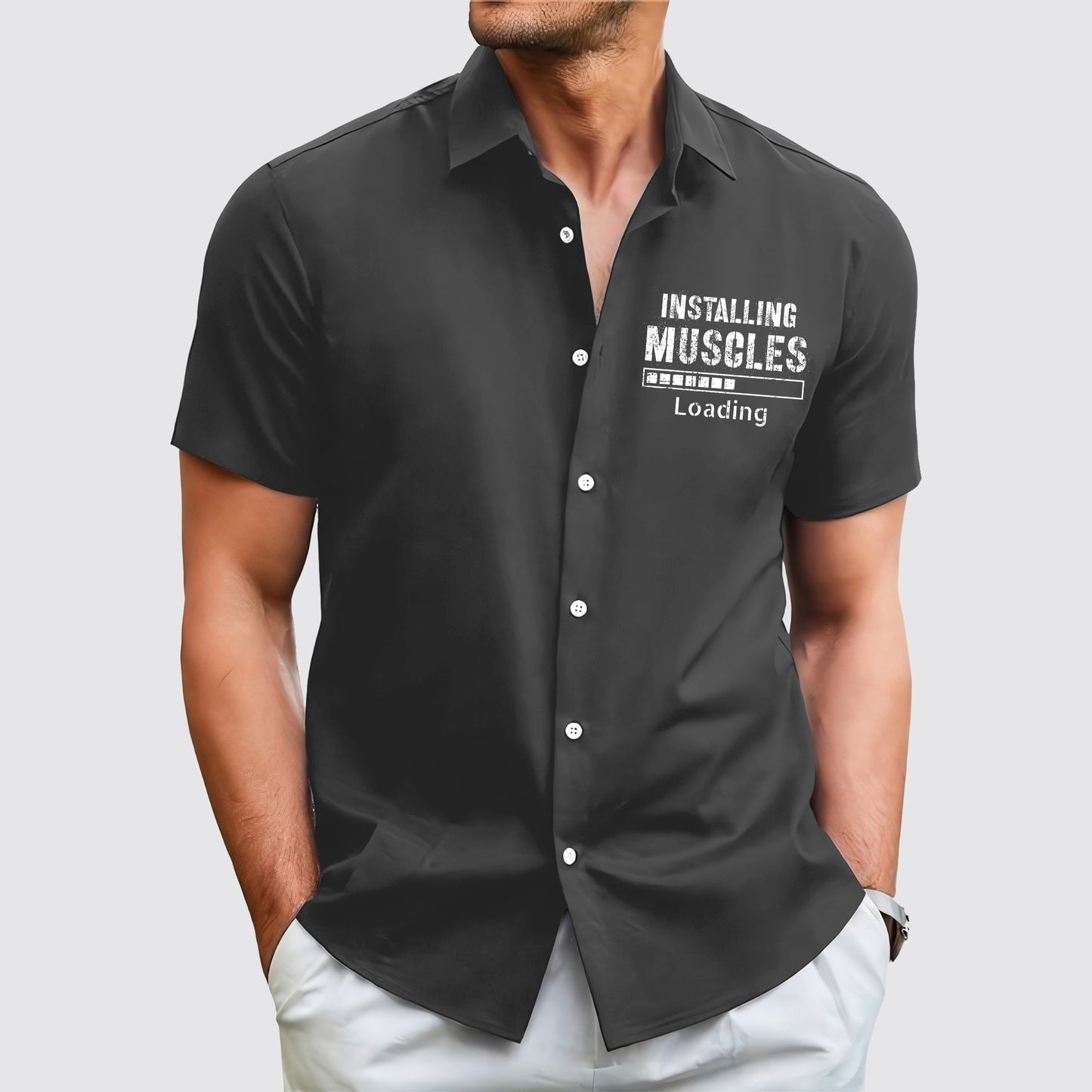 GymPro Short Sleeve Button Shirt- AA01808