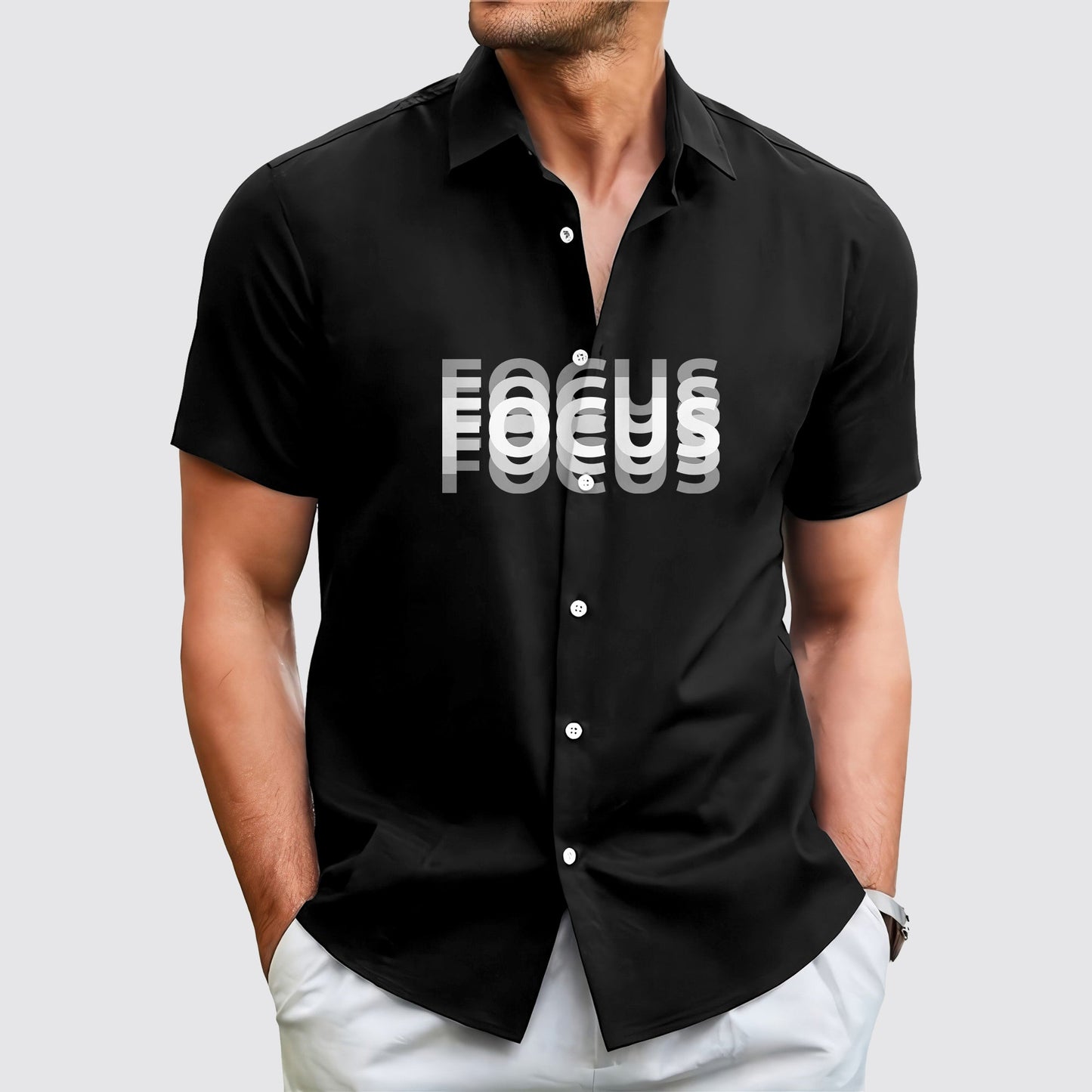 GymPro Short Sleeve Button Shirt- AA01820