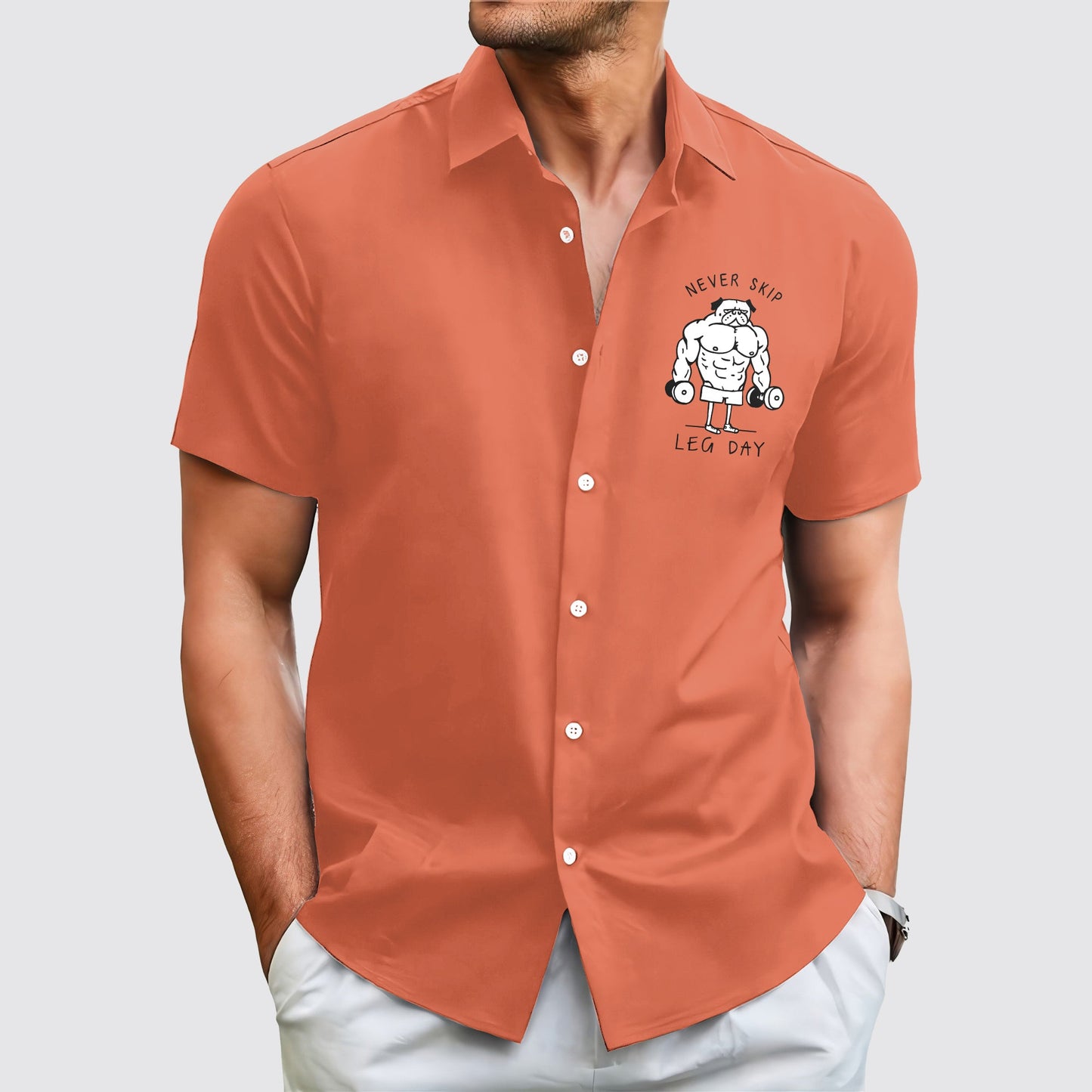 GymPro Short Sleeve Button Shirt- AA01823