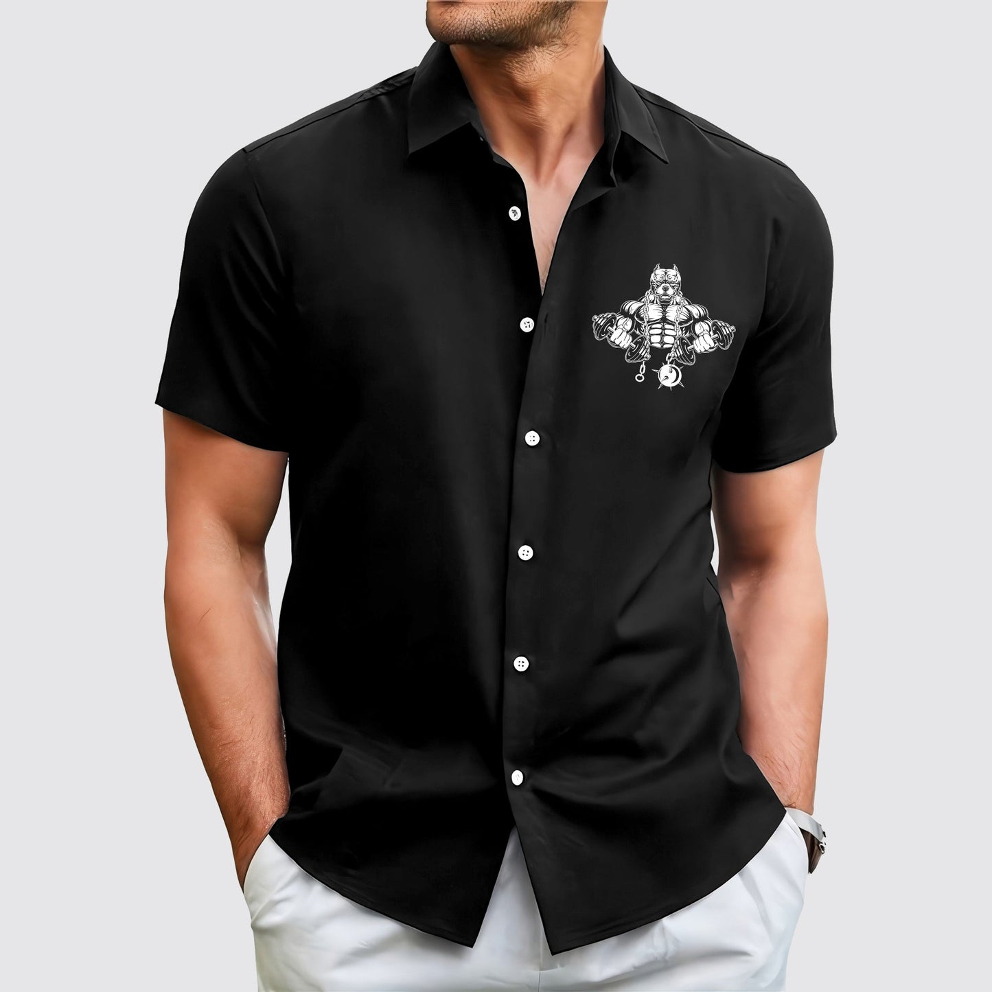 GymPro Short Sleeve Button Shirt- AA01829