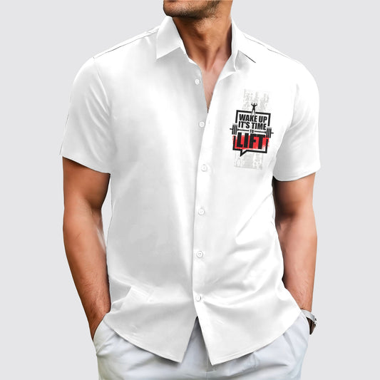 GymPro Short Sleeve Button Shirt- AA01834