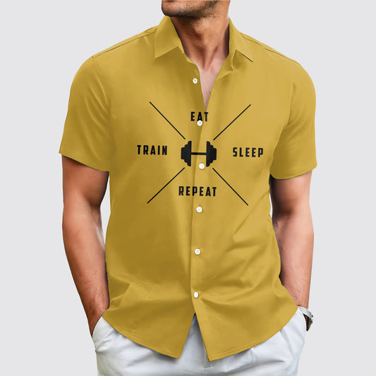 GymPro Short Sleeve Button Shirt- AA01850