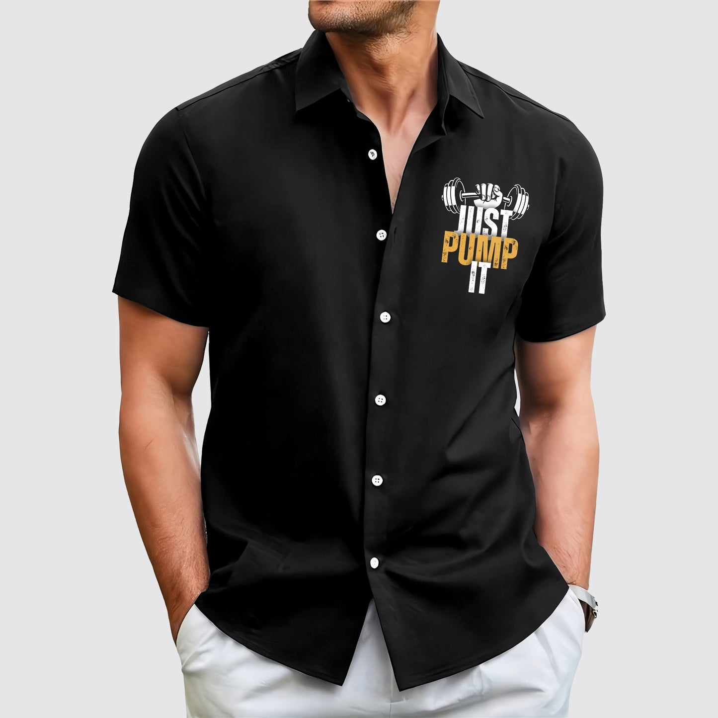 GymPro Short Sleeve Button Shirt- AA01861