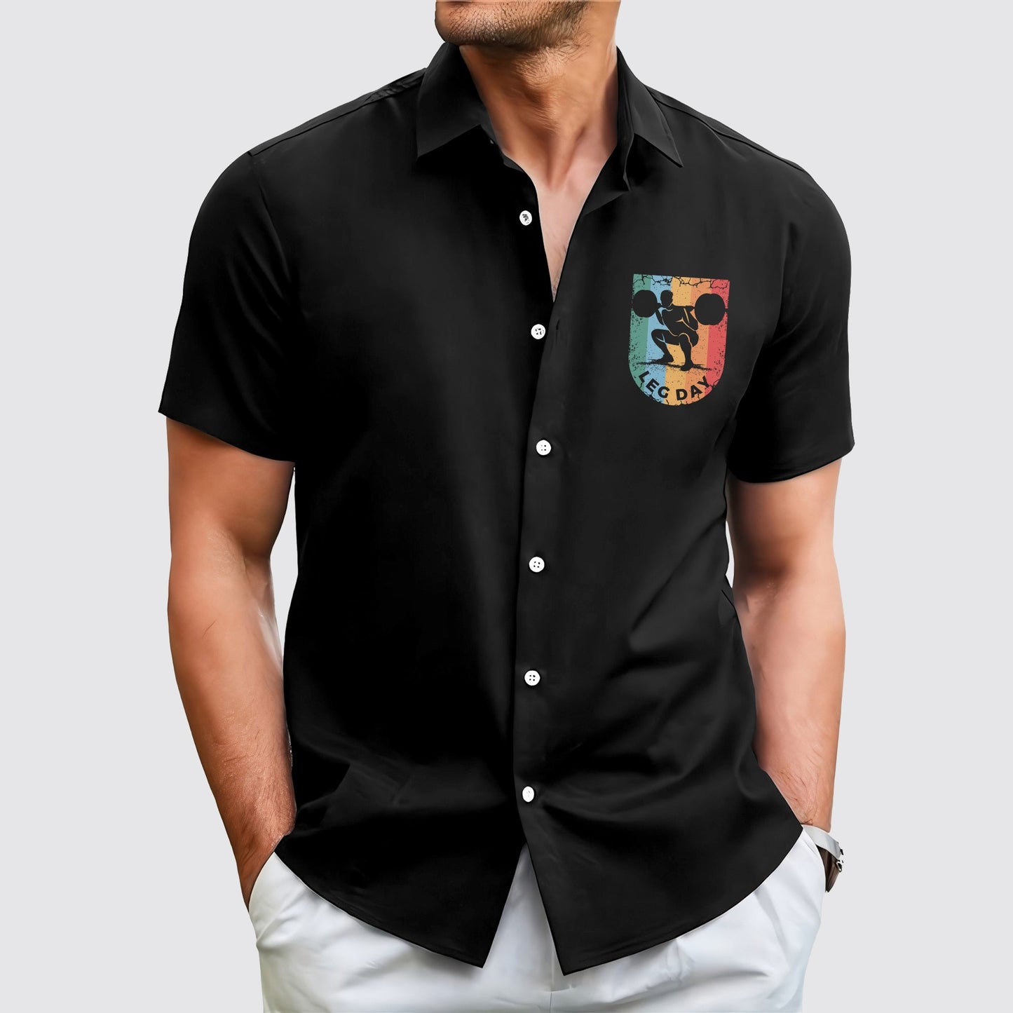 GymPro Short Sleeve Button Shirt- AA01872