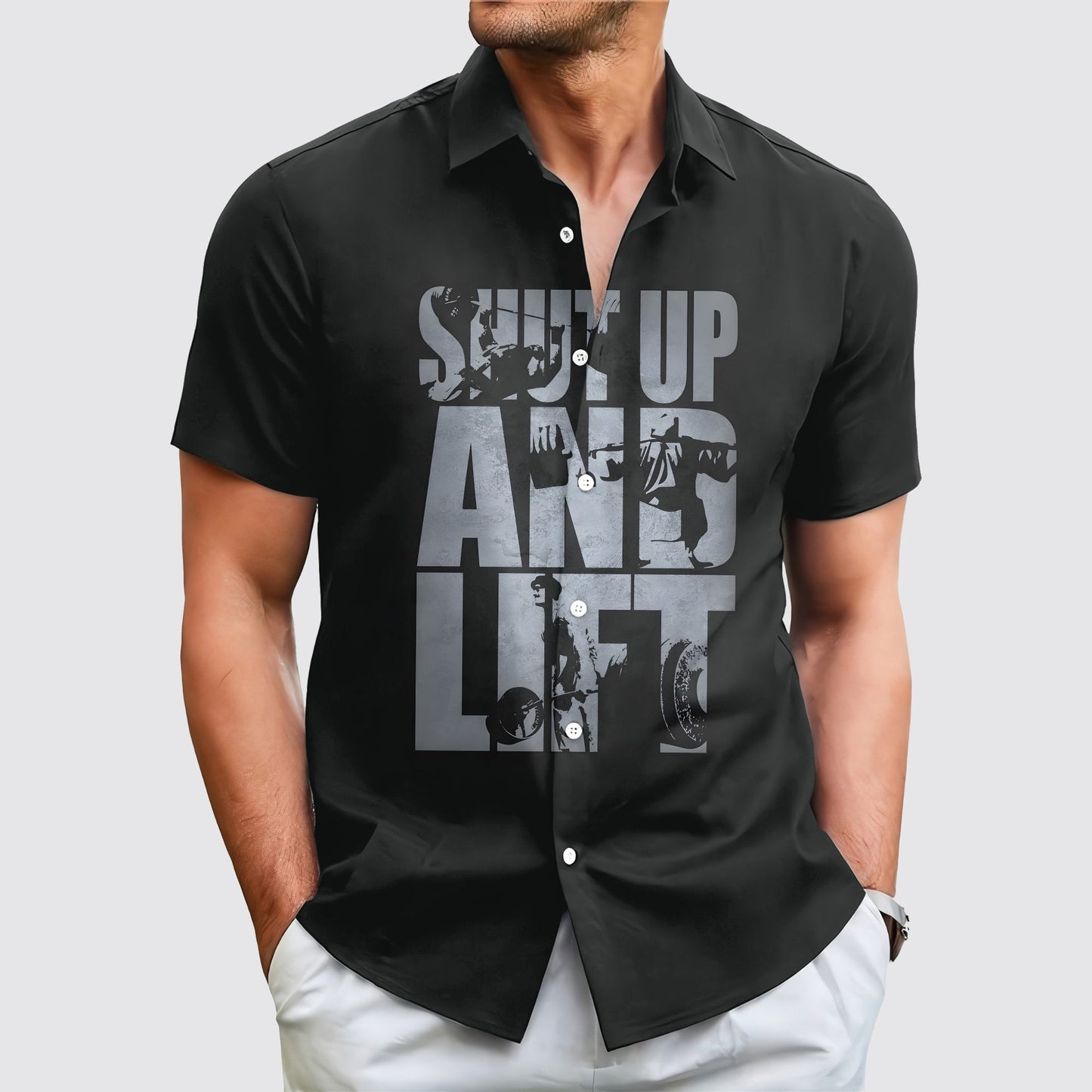 GymPro Short Sleeve Button Shirt- AA01873