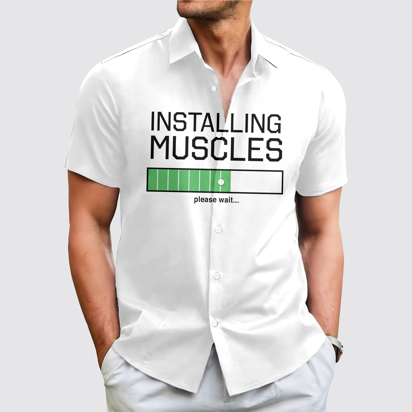 GymPro Short Sleeve Button Shirt- AA01874