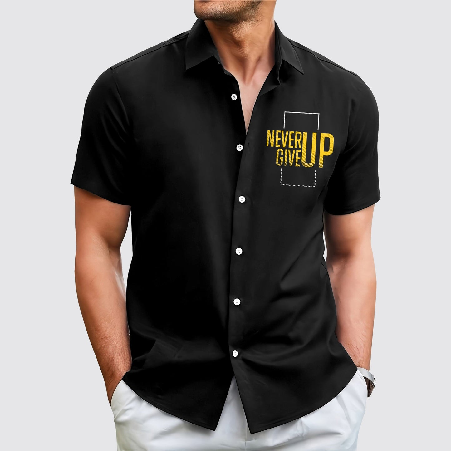 GymPro Short Sleeve Button Shirt- AA01877