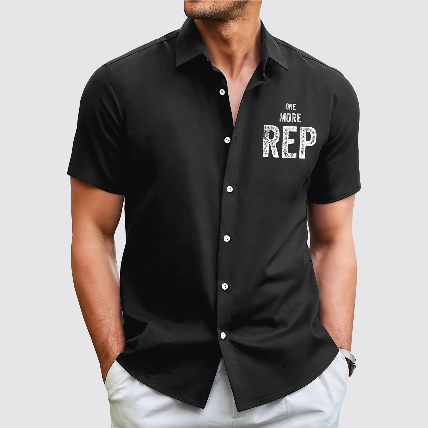 GymPro Short Sleeve Button Shirt- AA01880