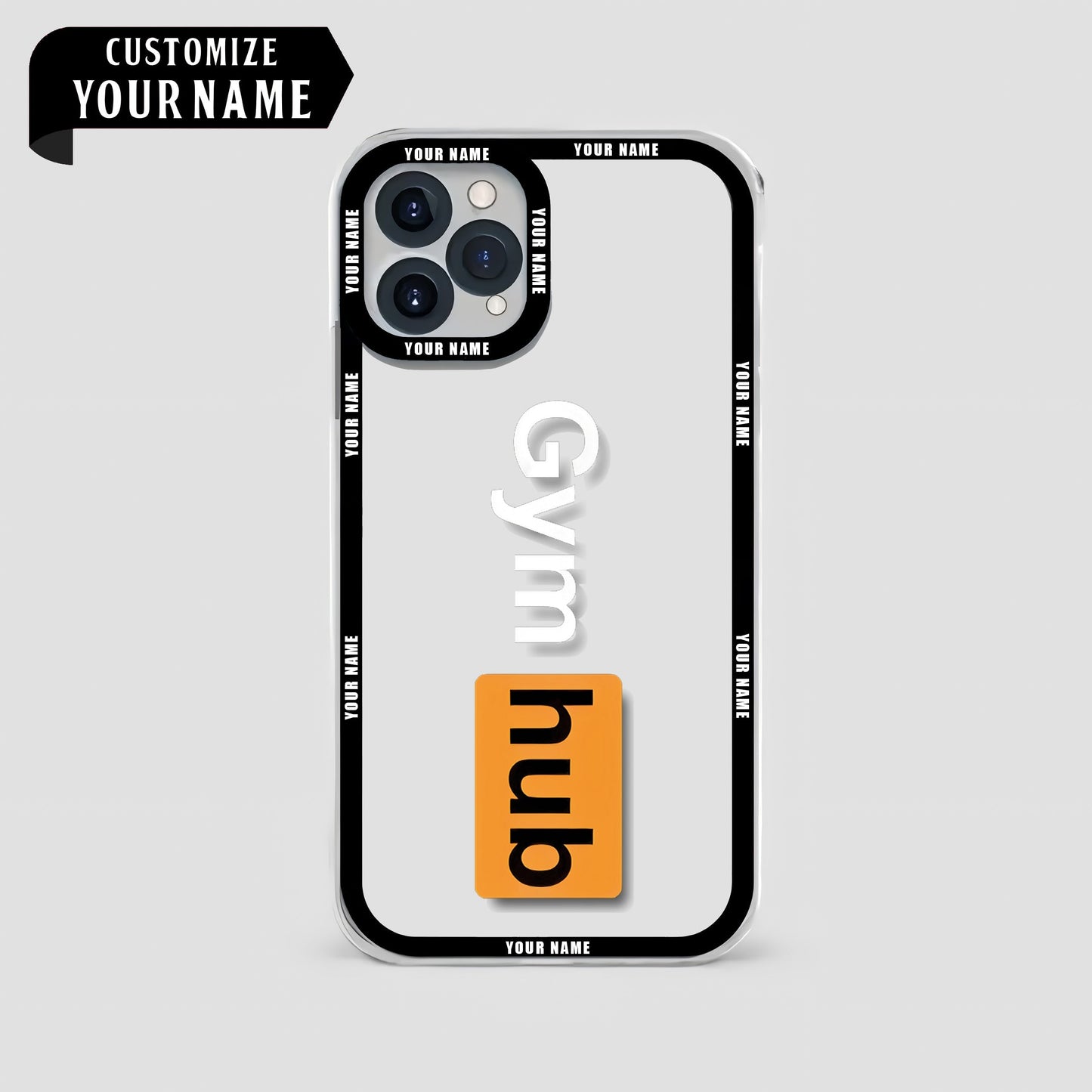 Personalized Transparent Phone Case For Gym Enthusiasts- AA02150