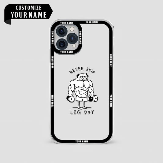 Personalized Transparent Phone Case For Gym Enthusiasts- AA02178