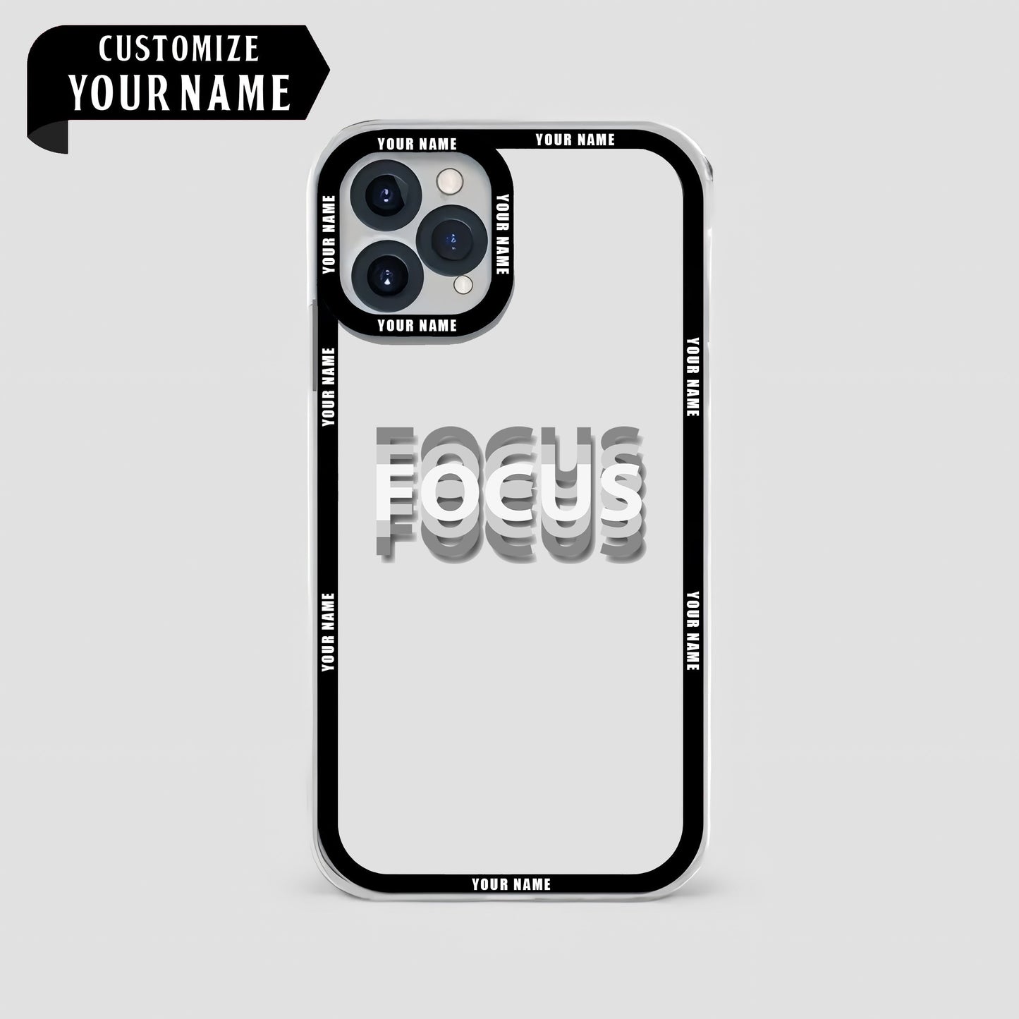 Personalized Transparent Phone Case For Gym Enthusiasts- AA02179