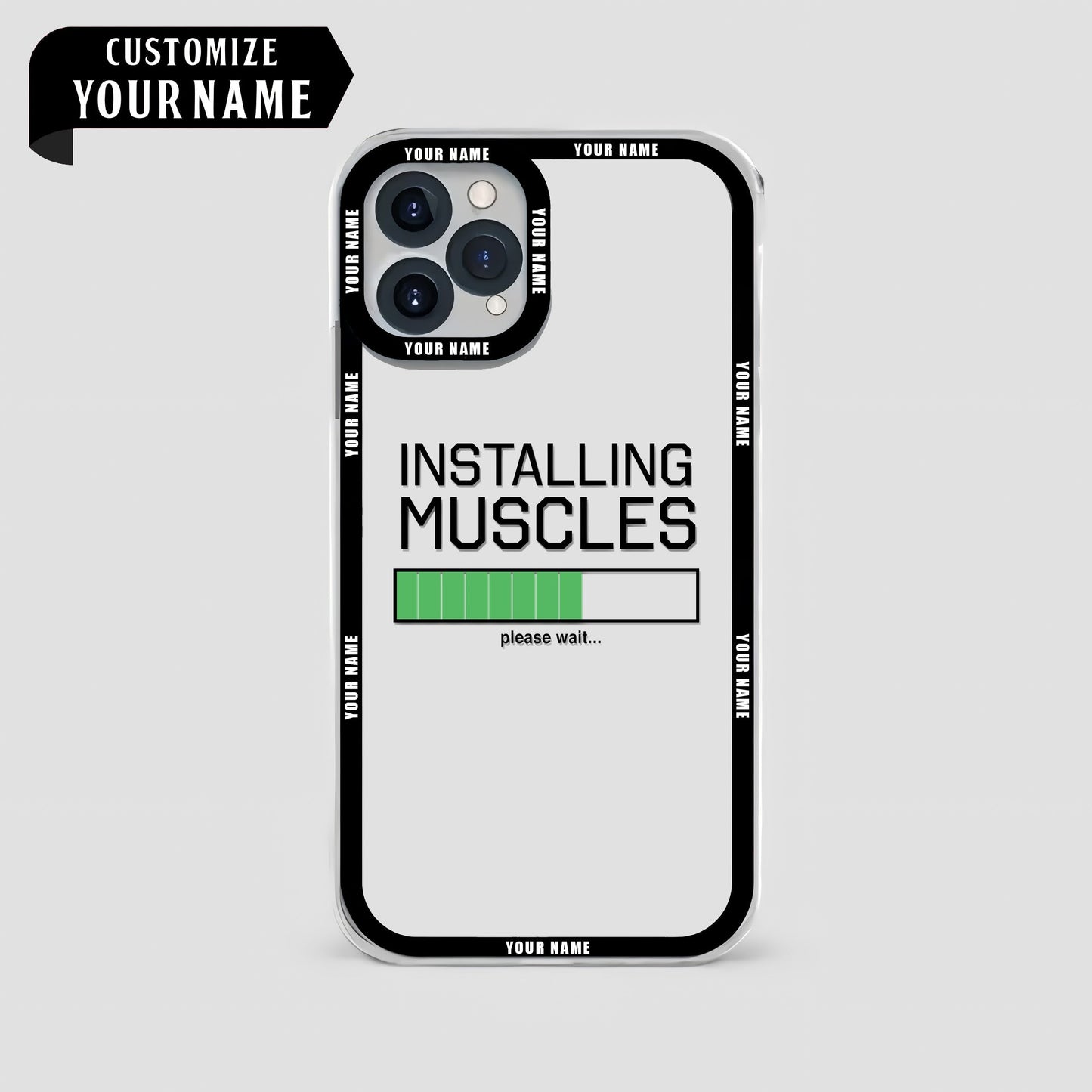 Personalized Transparent Phone Case For Gym Enthusiasts- AA02196