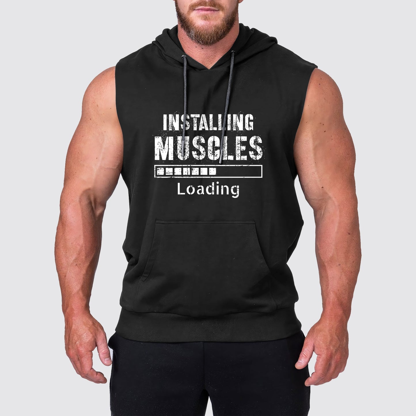 Ultimate Gym Sleeveless Hoodie for Men: Stay Cool and Comfy During Intense Workouts- AA02289