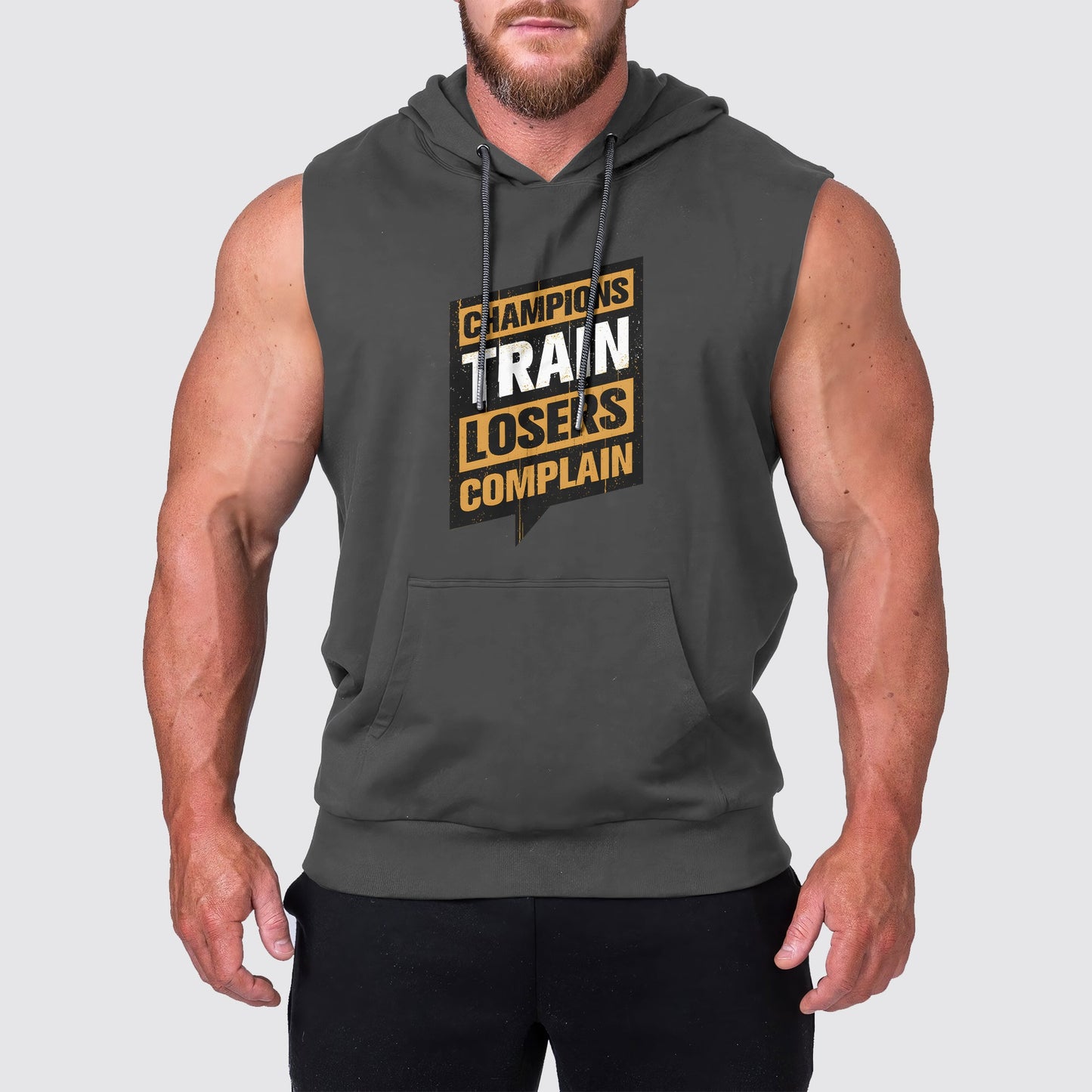 Ultimate Gym Sleeveless Hoodie for Men: Stay Cool and Comfy During Intense Workouts- AA02292