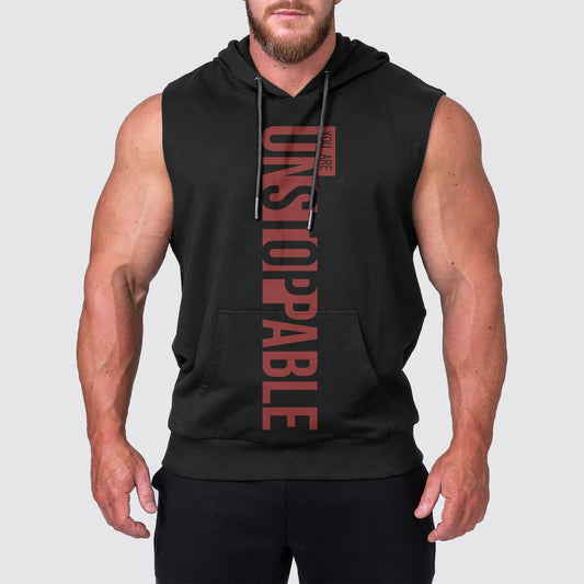 Ultimate Gym Sleeveless Hoodie for Men: Stay Cool and Comfy During Intense Workouts- AA02301