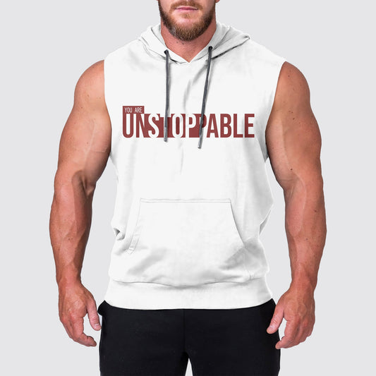 Ultimate Gym Sleeveless Hoodie for Men: Stay Cool and Comfy During Intense Workouts- AA02305