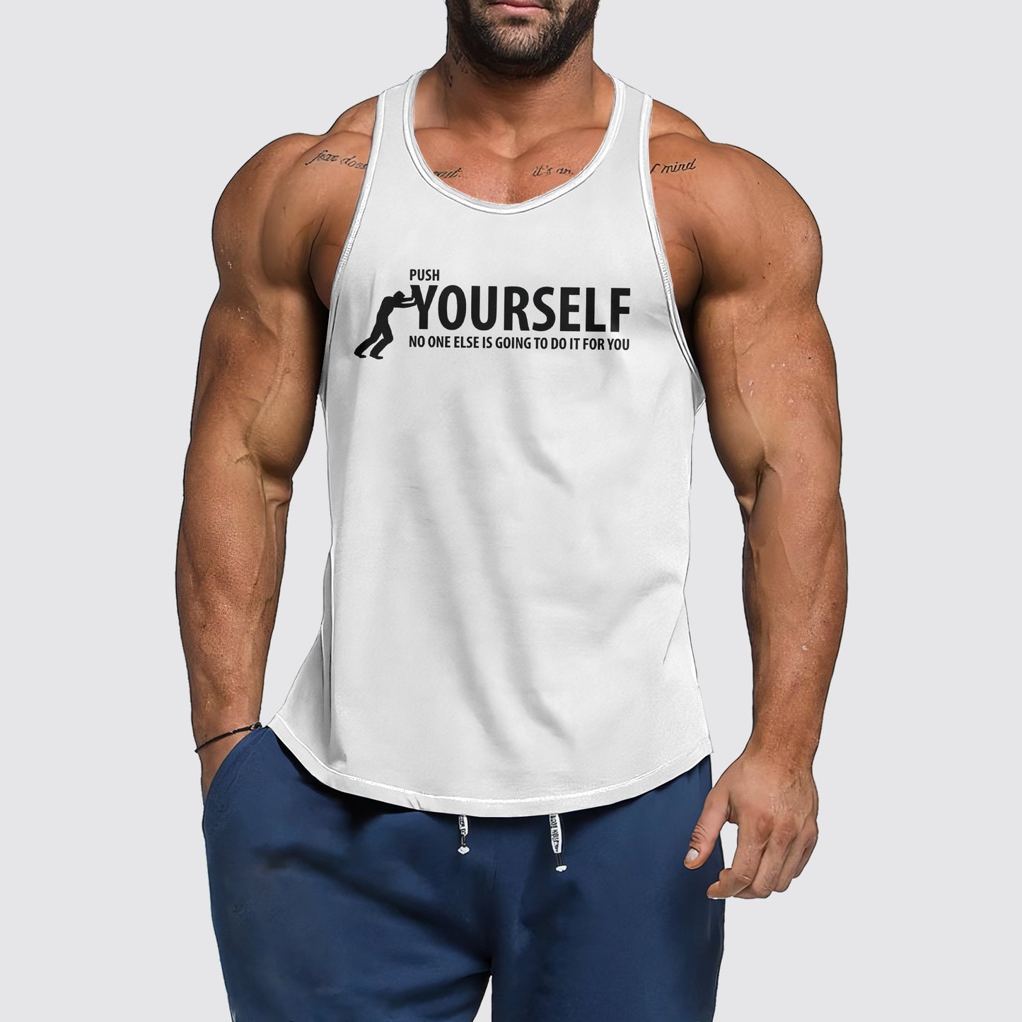 Ultimate Gym Tank Top for Men: Stay Cool and Comfy During Intense Workouts- AA02397