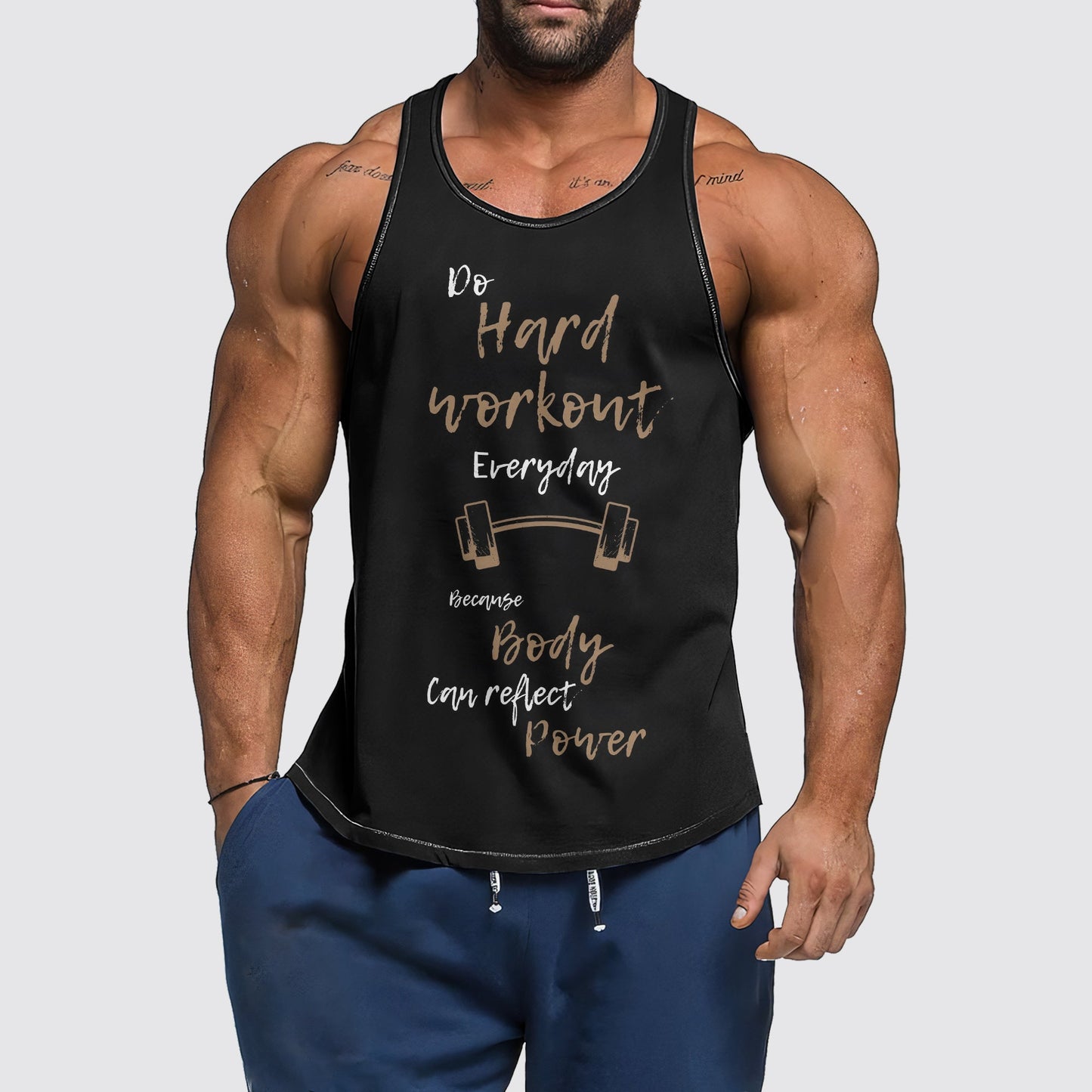 Ultimate Gym Tank Top for Men: Stay Cool and Comfy During Intense Workouts- AA02398