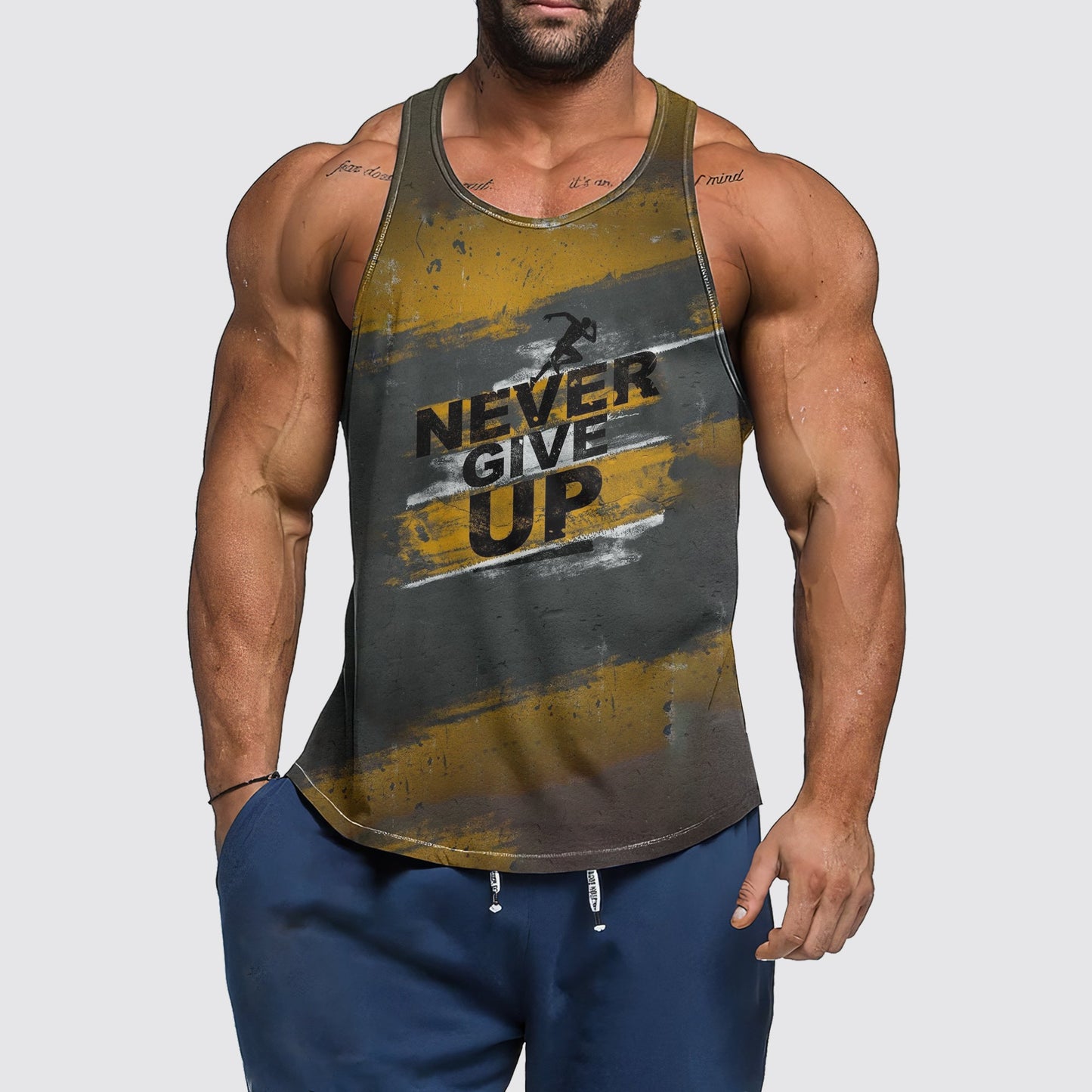 Ultimate Gym Tank Top for Men: Stay Cool and Comfy During Intense Workouts- AA02401