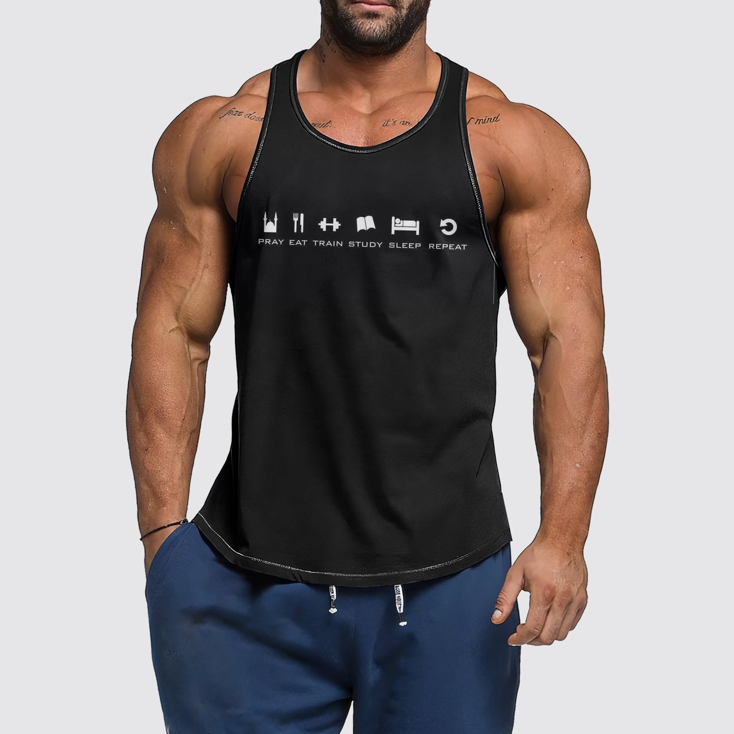 Ultimate Gym Tank Top for Men: Stay Cool and Comfy During Intense Workouts- AA02409