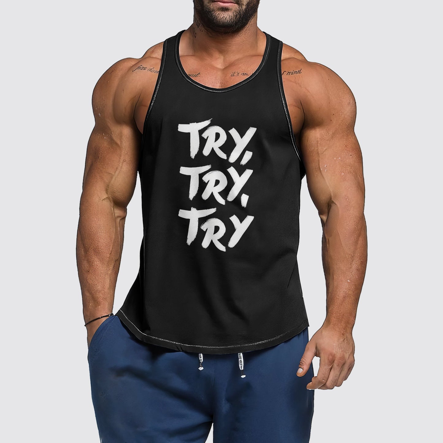 Ultimate Gym Tank Top for Men: Stay Cool and Comfy During Intense Workouts- AA02415