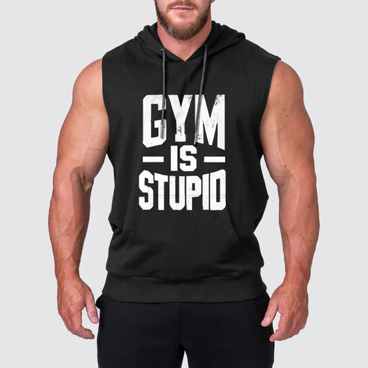 Ultimate Gym Sleeveless Hoodie for Men: Stay Cool and Comfy During Intense Workouts- AA02432