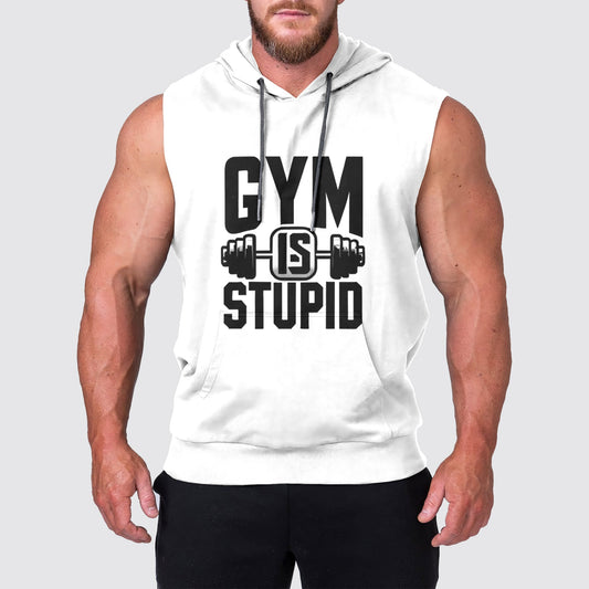 Ultimate Gym Sleeveless Hoodie for Men: Stay Cool and Comfy During Intense Workouts- AA02435