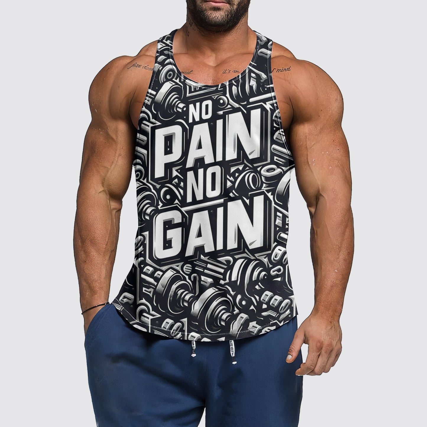 Ultimate Gym Tank Top for Men: Stay Cool and Comfy During Intense Workouts- AA02587