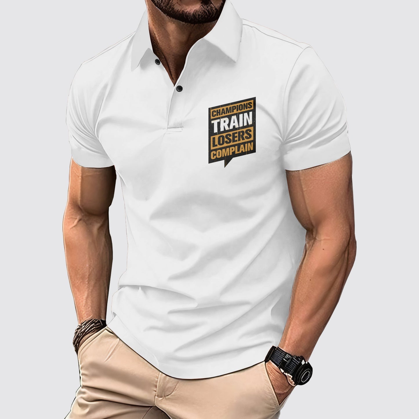 FlexFit Gym Polo Shirt: Performance & Style in Motion- AA02591