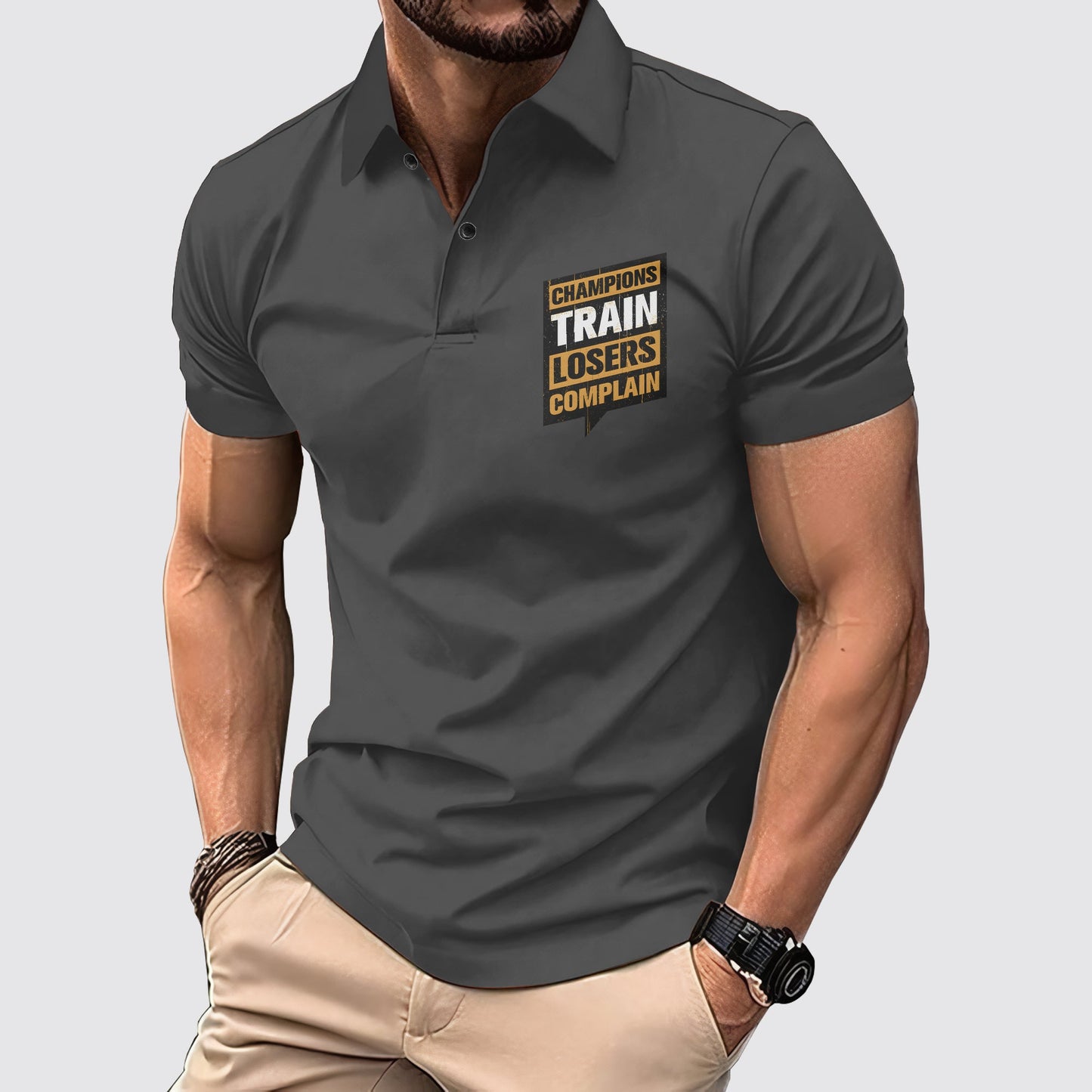 FlexFit Gym Polo Shirt: Performance & Style in Motion- AA02592