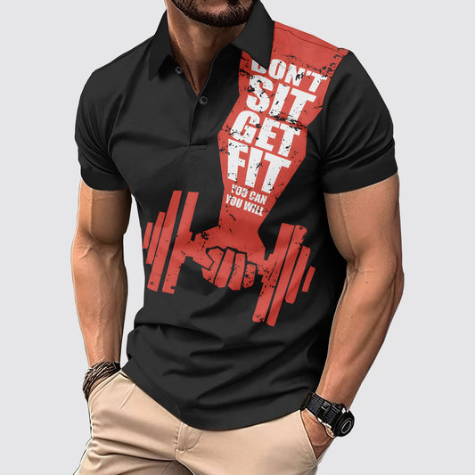 FlexFit Gym Polo Shirt: Performance & Style in Motion- AA02611